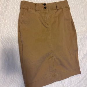 Banana Republic Khacki Straight Skirt